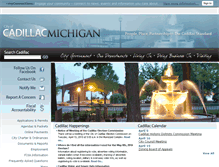 Tablet Screenshot of cadillac-mi.net